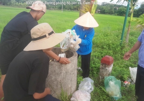 Hội Nông dân xã Cam Tuyền phát động ra quân làm vệ sinh chỉnh trang nông thôn