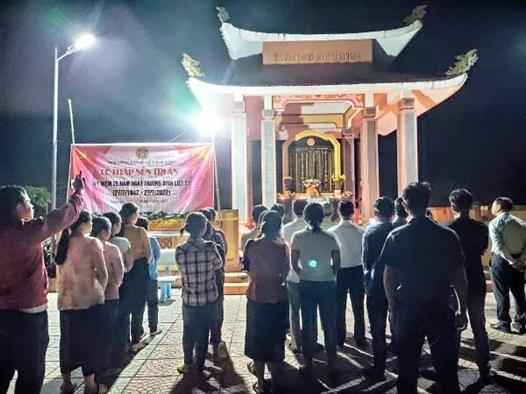 Hội Nông dân huyện Đakrông tổ chức dâng hương tưởng niệm các Anh hùng Liệt sỹ   