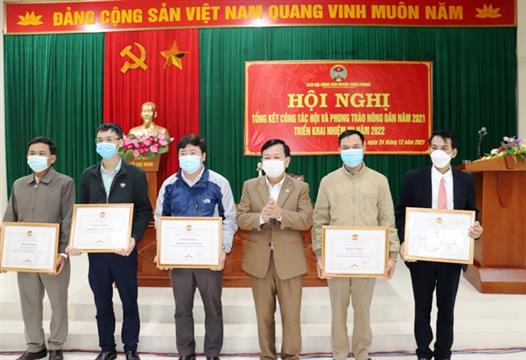 Hội Nông dân huyện Triệu Phong tổng kết công tác Hội năm 2021   