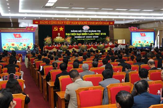Khai mạc trọng thể Đại hội đại biểu lần thứ XVII Đảng bộ tỉnh Quảng Trị, nhiệm kỳ 2020 - 2025