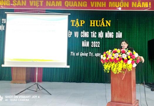 Hội Nông dân thị xã Quảng Trị tổ chức tập huấn nghiệp vụ công tác Hội