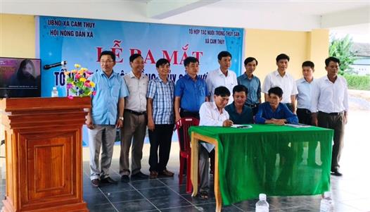 Thành lập Tổ hợp tác nuôi trồng thủy sản xã Cam Thủy
