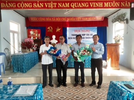 Hội Nông dân xã Gio Việt tổ chức hội nghị thành lập HTX Dịch vụ thuỷ sản Thiện Phát