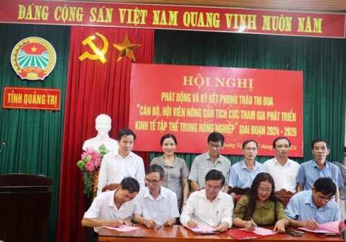 Hội Nông dân tỉnh tổ chức Hội nghị phát động và ký kết phong trào thi đua “Cán bộ, hội viên nông dân tích cực tham gia phát triển kinh tế tập thể trong nông nghiệp”, giai đoạn 2024 - 2026