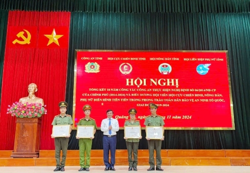 Hội nghị tổng kết 10 năm thực hiện Nghị định số 06/2014/NĐ-CP của Chính phủvà biểu dương điển hình tiên tiến trong phong trào toàn dân bảo vệ an ninh Tổ quốc, giai đoạn 2019 - 2024