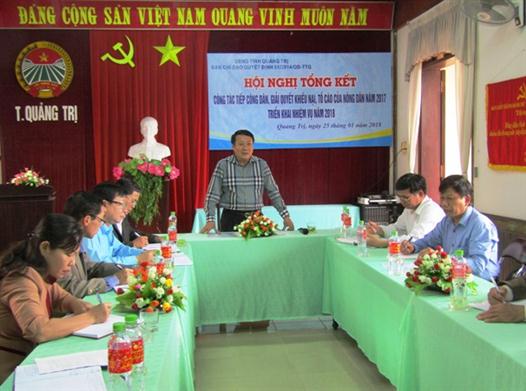 Triển khai công tác tiếp công dân, giải quyết khiếu nại, tố cáo của nông dân năm 2018