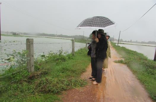 Lãnh đạo Hội Nông dân tỉnh thăm bà con bị lũ lụt ở Gio Linh