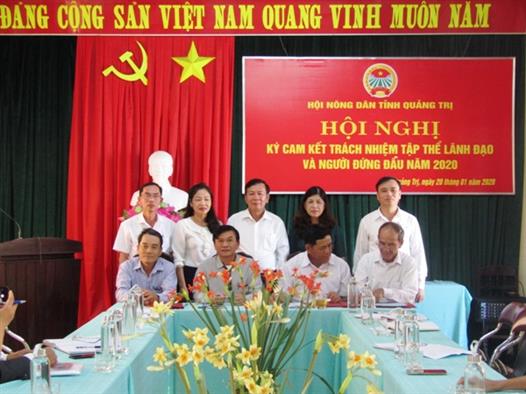 Hội Nông dân tỉnh tổ chức hội nghị ký cam kết trách nhiệm tập thể lãnh đạo và người đứng đầu   