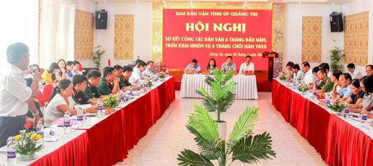 Triển khai 12 nhiệm vụ trọng tâm công tác dân vận 6 tháng cuối năm 2020