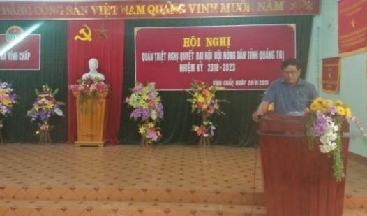 Hội Nông dân xã Vĩnh Chấp tổ chức hội nghị quán triệt Nghị quyết Đại hội