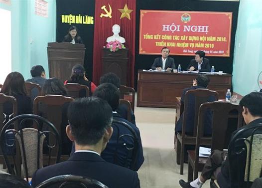 Hội Nông dân Hải Lăng tổng kết công tác Hội và phong trào nông dân năm 2018