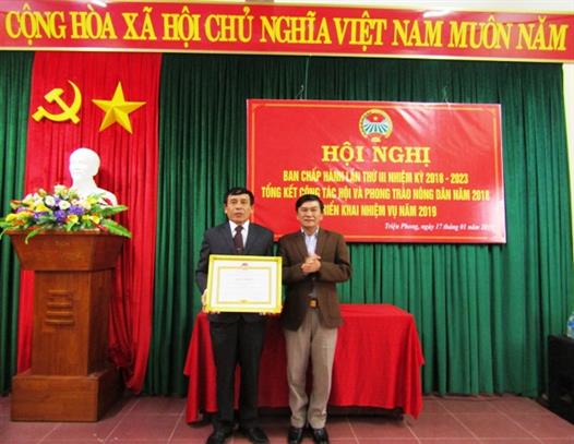 Hội Nông dân Triệu Phong tổng kết công tác Hội và phong trào nông dân năm 2018, triển khai nhiệm vụ năm 2019