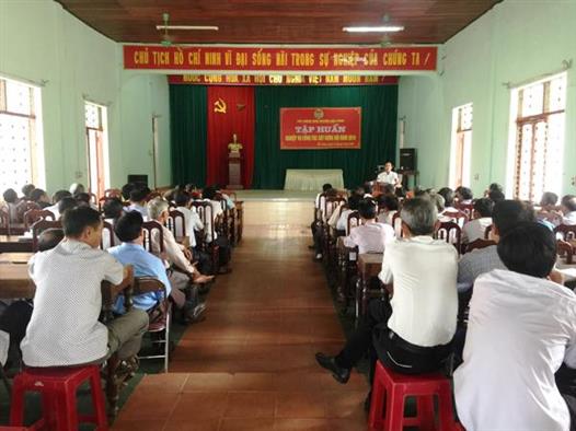 Hội Nông dân Hải Lăng tổ chức lớp tập huấn nghiệp vụ công tác Hội năm 2019