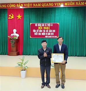 Hội Nông dân xã Triệu Ái tổ chức tổng kết công tác hội và phong trào nông dân năm 2018, triển khai nhiệm vụ năm 2019