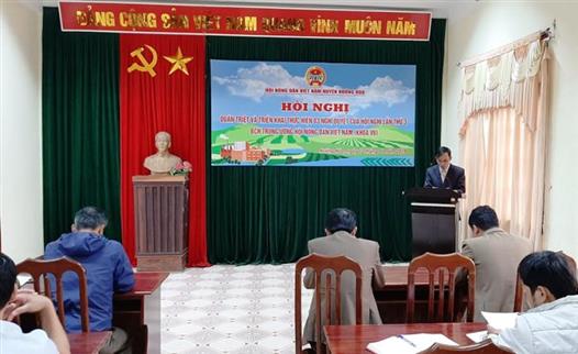 Hội Nông dân huyện Hướng Hóa tổ chức quán triệt và triển khai thực hiện 03 Nghị quyết của BCH Trung ương Hội (khóa VII)