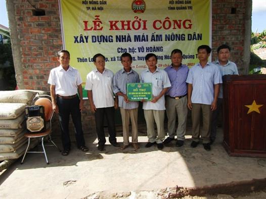 Hội Nông dân Quảng Trị phối hợp xây nhà “Mái ấm nông dân” cho hộ nghèo