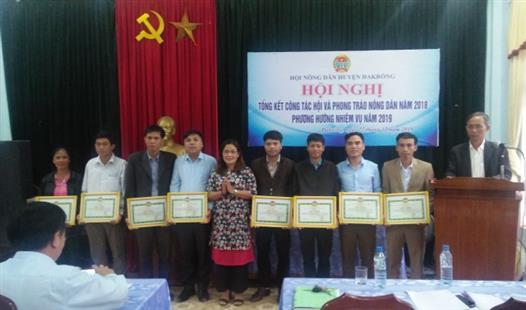 Hội Nông dân huyện Đakrông tổng kết công tác Hội và phong trào nông dân năm 2018