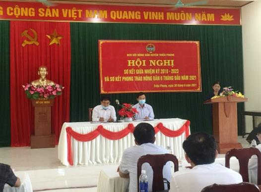 Hội Nông dân huyện Triệu Phong: Tổ chức Hội nghị sơ kết giữa nhiệm kỳ 2018-2023