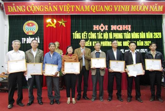 Hội Nông dân thành phố Đông Hà tổng kết công tác Hội và phong trào nông dân năm 2020