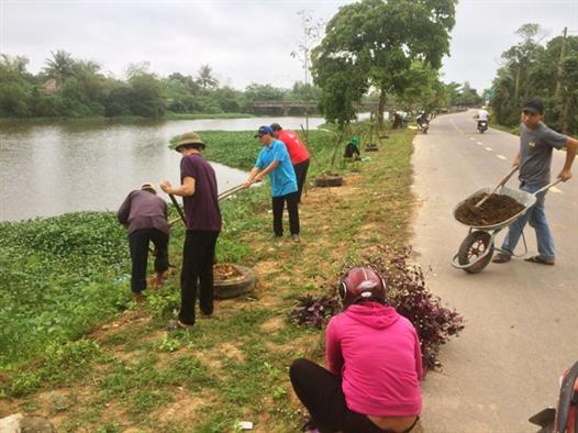 Hội Nông dân xã Hải Vĩnh xây dựng tuyến đường kiểu mẩu